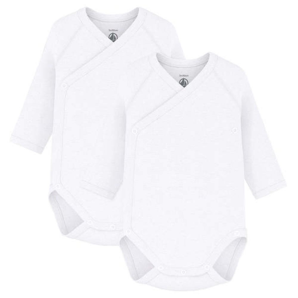 Pair of Petit Bateau onesies - 0-3 months